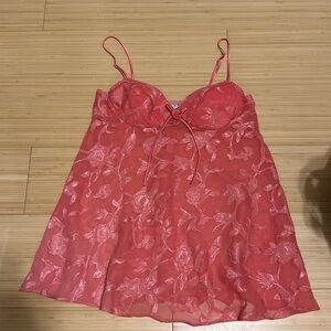 Vintage rosette babydoll lingerie